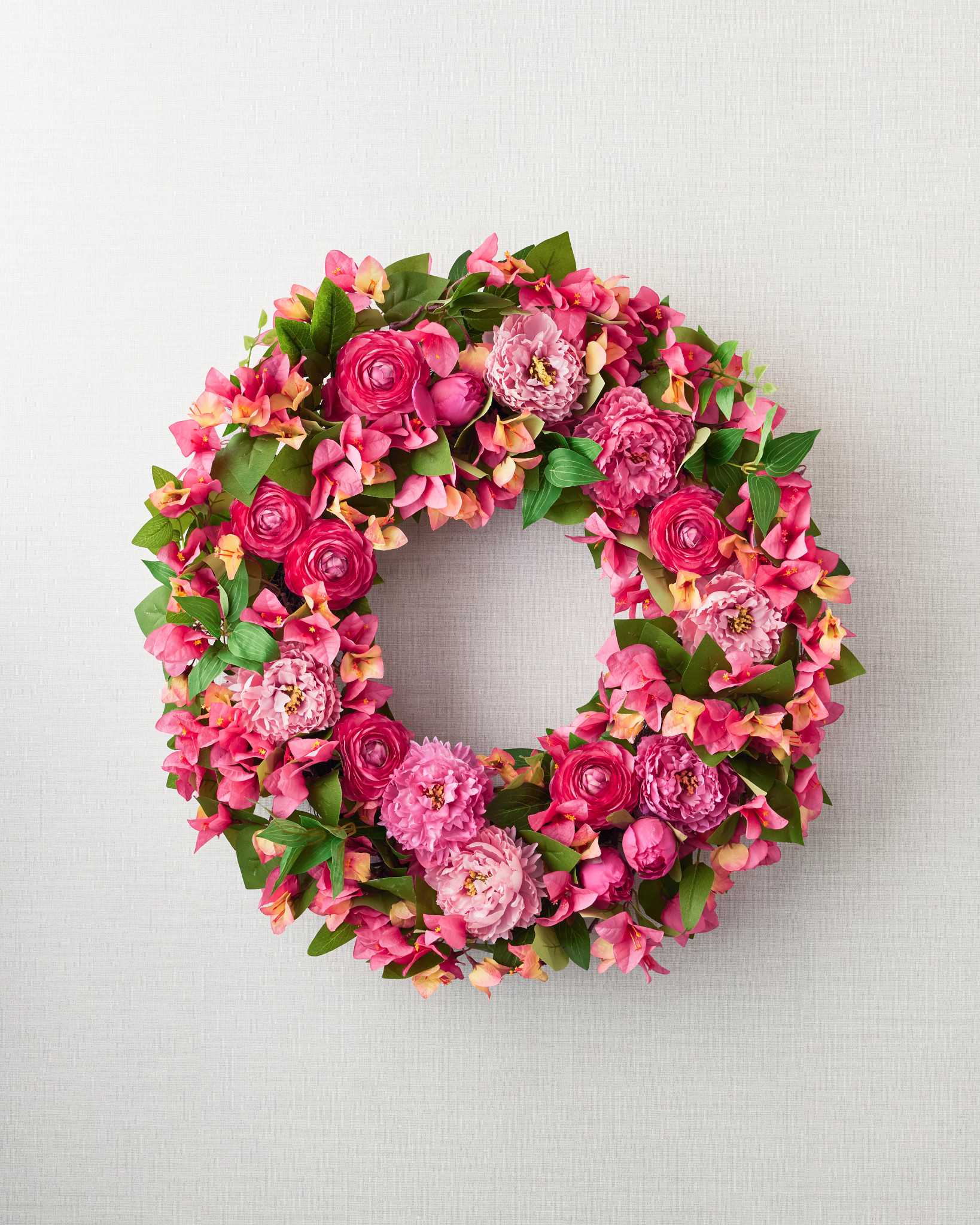 Outdoor Bougainvillea Blooms Wreath